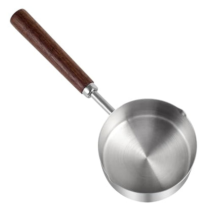 Kichwit Dog Food Scoop, 1 Cup and 1/2 Cup, 304 Stainless Steel Pet Food Scoop Measuring Cup with Wooden Handle, Set of 2 - size: 1 Cup + 1/2 Cup