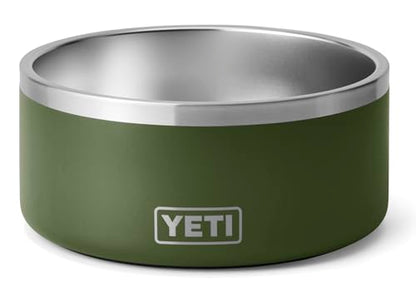 YETI Boomer 8, Stainless Steel, Non-Slip Dog Bowl, Holds 64 Ounces - color: Highlands Olive