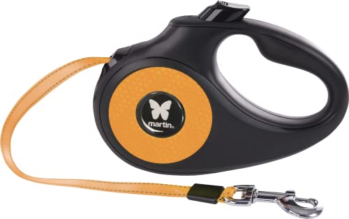 Martin Retractable Lead Reflective XS Tape 9.8 ft (3 m), Orange - color: orange