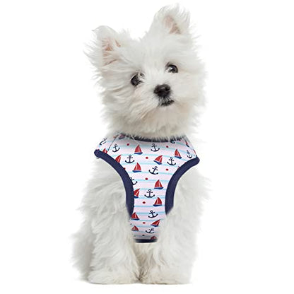 Mile High Life Step in Dog Harness for Small Dogs No Pull, Easy Get on Air Mesh Vest Harness, Adjustable Easy Closures Both Neck and Chest (White, XS Chest 11.4"-16.1") - color: White, size: XS Chest 11.4"-16.1"