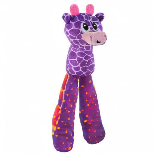 Outward Hound by Nina Ottosson Silly Legz Interactive Plush Dog Puzzle Dog Enrichment Toys, Plush, Floppy, Long, Giraffe, Purple - color: Silly Legz Giraffe