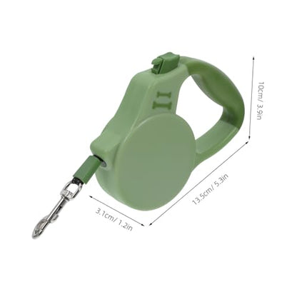 VANZACK Reflective Retractable Dog Leash with Brake Lock System for Small to Medium Breeds Stylish Design for Daily Walks Nylon Tape for Corgis and Cats