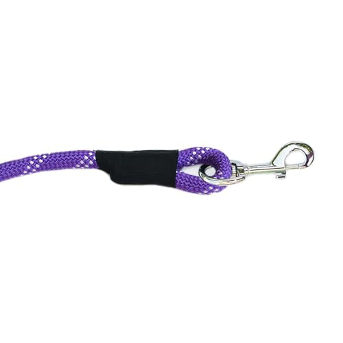 ZippyPaws Zp338 Climbers Rope Leash Original 6 Ft - Purple Dog Lead - color: Purple, size: 6 Feet