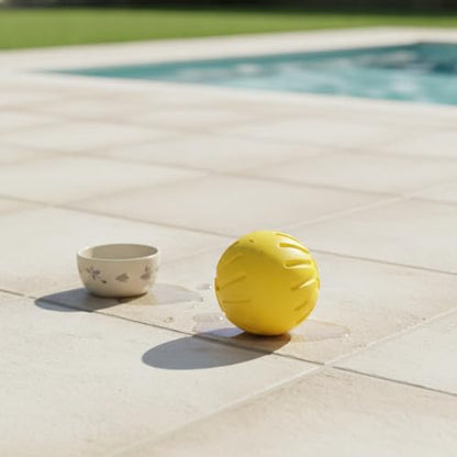 Easy-Grab Floating Dog Disc, Soft EVA Foam Flying Toy for Water Fetch, Yellow - size: 3.54 x 3.54 x 3.54 in