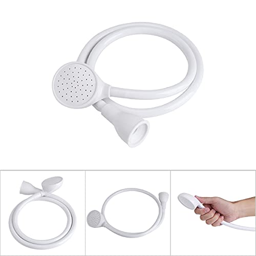 Pet Shower Spray Head,Handheld Hose Faucet Hose Push On Bath Tub Sink Attachment Washing Hair Hairdresser Kit(Single head)