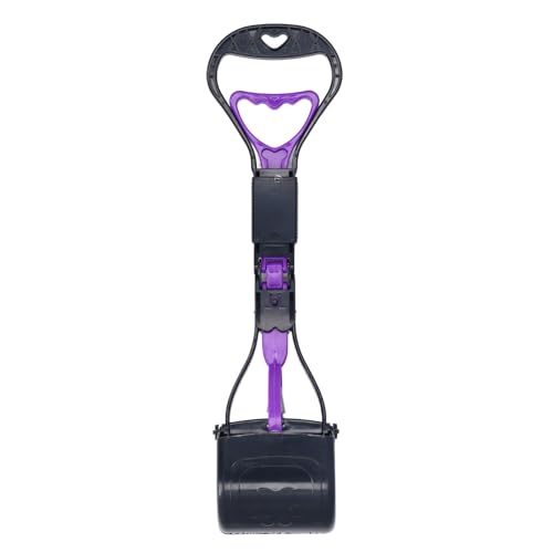 Buachois Long Handle Dog Poop Scooper,Multifunctional Portable Pet Pooper Scooper,Dog Poop Pick Up Tool Ergonomic Pooper Scooper for Yard, Grass, Dirt, Gravel