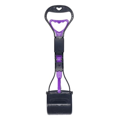 Dioche Long Handle Dog Poop Scooper, Sturdy and Reusable Pooper Scooper with Large Toothed Bite Mouth, Easy to Clean Up Pet Feces, Prevents Touch with Feces for Cleanliness and,