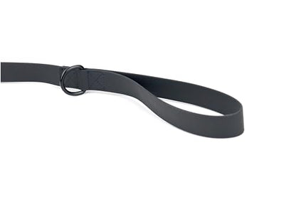 6ft Black Dual Handle Silicone Tactical Dog Leash for Medium, Large, Giant, Police Breeds | Quick Release Swivel Clip Carabiner | Coated Nylon Heavy Duty | Strong Puller | Training Leashes - color: Black