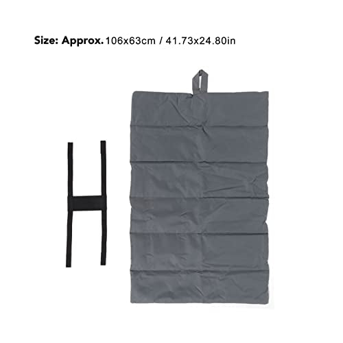 Portable Pet Mat, Foldable Rollup Pet Camping Bed, Easy to Clean and Store, Ideal for Outdoor Travel, Made of Sturdy 600D Oxford Cloth, Gray