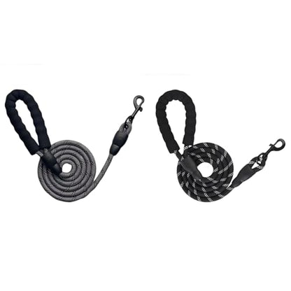 4/6 FT Dog Leash with Comfortable Padded Handle and Highly Reflective Threads for Small Medium and Large Dogs 4/6FT-1/2'' (47.25, Inches)