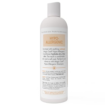 Four Paws Magic Coat Hypoallergenic Oatmeal Conditioner for Dogs, Moisturizing Dog Conditioner for Itchy Dry Skin, Soothing Cucumber Scent, 16 Ounce - size: 16 Ounces (1 Count), style: Hypoallergenic Dog Conditioner