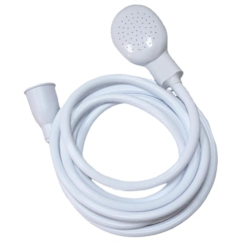 4m/13.12ft Sink Spray Rubber Hose Portable Faucet Sprayer Garden, Shampoo Sprayer Handheld Shower Head Spray Hose Attachment for Dog, Pets, Bathing Baby, Washing Hair, Rinsing Vegetables - color: White - 4m/13.12ft