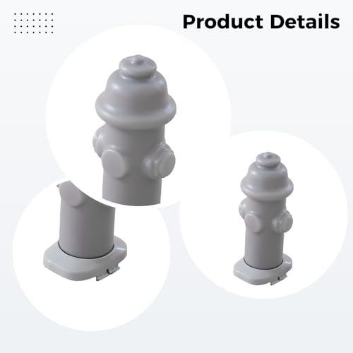 Dog Fire Hydrant Training Post, 5.1 in, 13 cm Plastic Urination Post for Small Dog, Potty Training Aid to Guide Pee Spot, Indoor Outdoor Use, Helps Reduce Mess