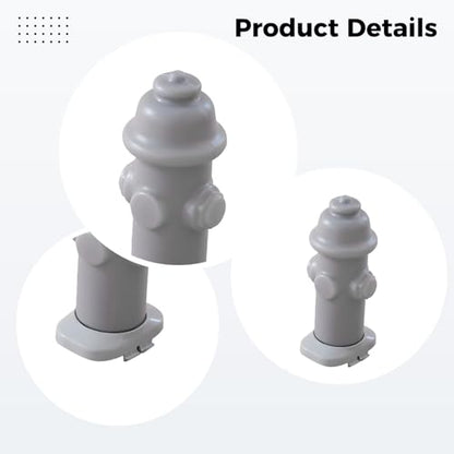 Dog Fire Hydrant Training Post, 5.1 in, 13 cm Plastic Urination Post for Small Dog, Potty Training Aid to Guide Pee Spot, Indoor Outdoor Use, Helps Reduce Mess