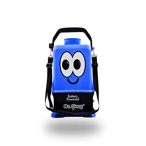 Portable Pet Wash Station - Dog Warm Water Washer with Brush and Head, Battery Powered, 5L Blue & 8L Red Models Available (Blue, 5L) - color: Blue, size: 5L