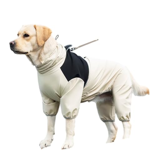 Pet Dog Four Leg Windbreaker, Waterproof and Windproof, Medium to Large Dog Belly Suit