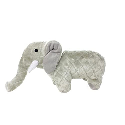MIGHTY Tuffy Elephant Dog Toy | Ultra Durable Plush Toy with Multiple Layers & Reinforced Seams , Washable and Floats , Mighty® Construction - color: Grey Elephant