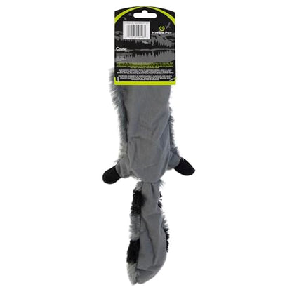 Hyper Pet Critter Skinz Raccoon Stuffing Free Plush Soft Dog Toy, Large, Pack of 1 - size: Large, style: Raccoon