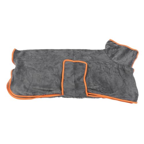 Dry Microfiber Dog Drying Coat with Adjustable Collar and Waist, Soft Full Wrap Pet Towel Robe for After Bath, Swimming, Rainy Walks and Home Use(XL) - size: XL