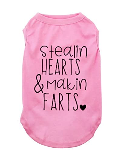 Dog Shirts for Pet Clothes Soft Breathable Puppy Shirts Pop Culture Thing 1 to Thing 9 Printed Pet T-Shirt (Pink, X-Small) - color: pink, size: X-Small