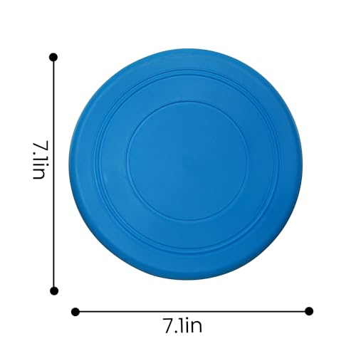 Dog Flying Disc, 2 Pack Dog Frisbee Toy Gift Set for Medium & Large Dogs, Floating Frisbee for Water Pool Beach, Lightweight Soft Frisbee for Fetch, Tug of War, Catch, Play,7 inch（ Green and Blue） - color: Green & Blue