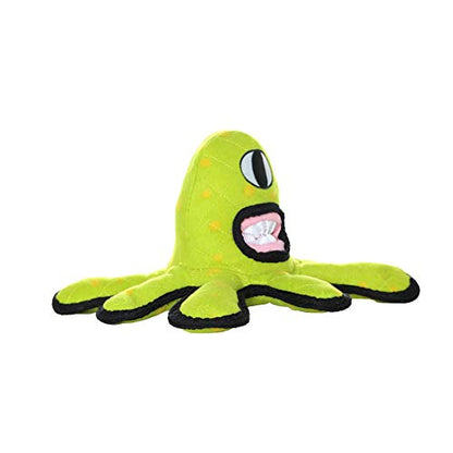 TUFFY - World's Tuffest Soft Dog Toy - Alien Green-Squeaker- Multiple Layers. Made Durable, Strong & Tough. Interactive Play (Tug, Toss & Fetch). Machine Washable & Floats | Multiple Layers & Reinforced Seams , Washable and Floats , Original Construction
