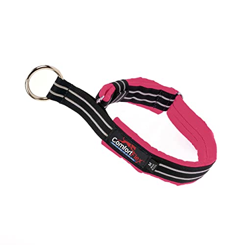 ComfortFlex Limited Slip Martingale Collar, Medium, Berry | American made, designed, cut, assembled, sewn in USA, wide escape proof martingale design, premium padding, gentle control - color: Berry, size: Medium