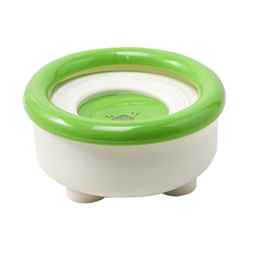 Spill Proof Dog Water Bowl - Anti Splash Floating Disk, 1500ml Feeder Non Slip Pet Water Bowl, Suitable for Kitten Small Medium Breed Cat Bunny Kennel Cage | Outdoor Indoor Use Clean Floor Slow
