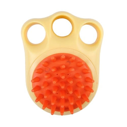 Pet & Grooming Supplies Kitten/Dog Massage Brush Shampoo Dispenser/Washing Grooming Supplies Pet Brush for Bathing Dogs - color: Yellow