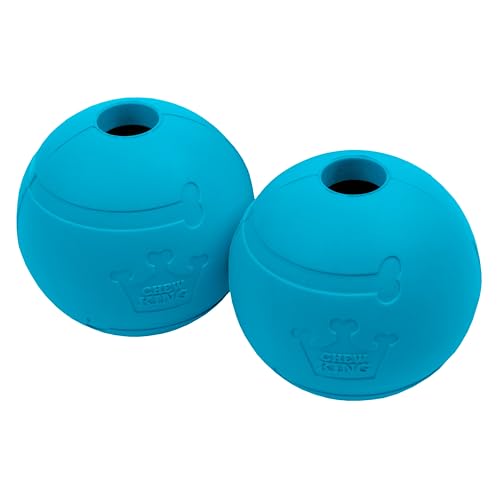 Chew King Flavored Rubber Ball Collection, 3 Inch Peanut Butter Flavor Rubber Balls 2-Pk - color: F) 3" 2-Pack (Peanut Butter)