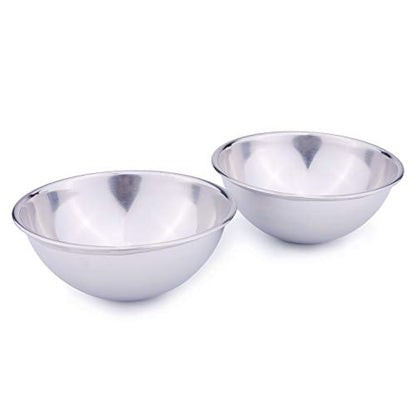 Super Design 2PCS Replacement Stainless Steel Bowls, Match Inner Bowls for Mess Free Slanted Dog Cat Bowl, Tilted Angle Bulldog Bowl Pet Feeder, Easier to Reach Food M - color: 2 Packs Replacement Stainless Steel Bowl, size: M/1 Cup