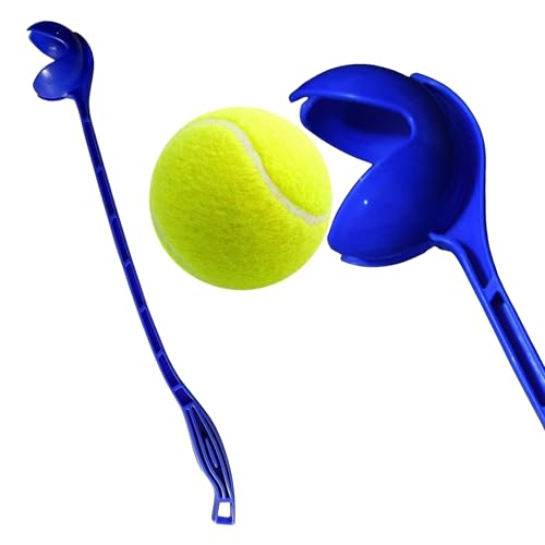 AnNafi® Dog Ball Thrower Launcher – Long Distance Tennis Ball Thrower for Dogs, Manual Dog Ball Launcher for Fetch Training, Large & Small Dogs Toy Thrower - color: Blue, size: With Tennis Ball