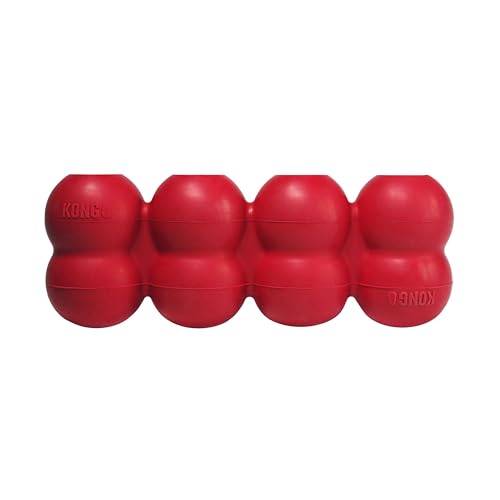 KONG Goodie Ribbon - Stuffable Natural Rubber Dog Toy - with Four Fillable Goodie Grippers for Enrichment Play - Bone-Shaped Chew Toy - for Small Dogs - size: Small (Pack of 1)