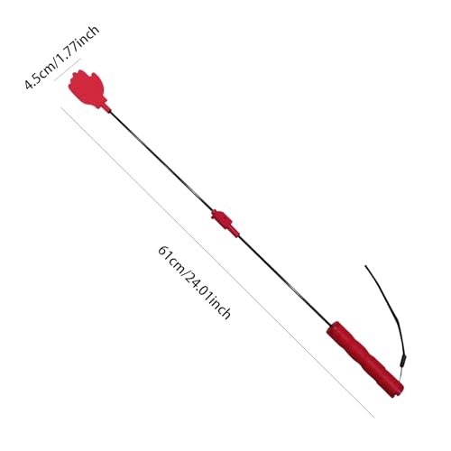 Dog Flirt Pole, Silicone Head Training Stick with Fiber Rod, Dog Flirt Pole for Large Dogs, Household Pet Supplies with Ergonomic Handle, Pet Training Equipment Multifunctional for Puppies