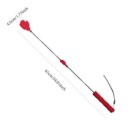 Dog Flirt Pole, Silicone Head Training Stick with Fiber Rod, Dog Flirt Pole for Large Dogs, Household Pet Supplies with Ergonomic Handle, Pet Training Equipment Multifunctional for Puppies