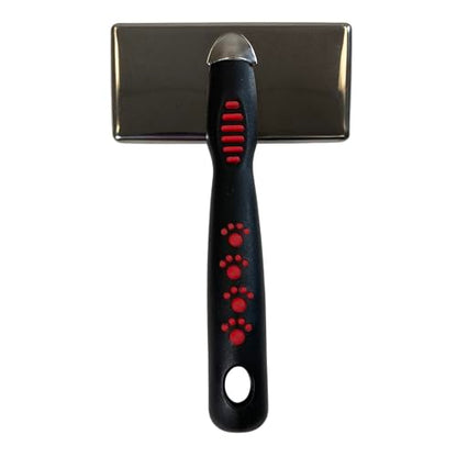 Ryan's Pet Supplies Paw Brothers Soft Flat Slicker Brush for Dogs, Grooming Brush Small and Medium Dogs, Coated Tips, Gentle on Skin, Maximum Coverage, Medium - size: Small/Medium