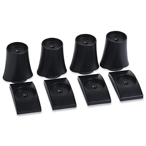 Wall Nanny Extender - 6 Inch Baby Gate Extension Kit -3 Inches Each Side - (Made in USA) Extends Pressure Gates + Protects Walls + Stabilizes Gate - for Child, Pet & Dog Gates (4 Pack) Black - color: Black, size: 6 Inch