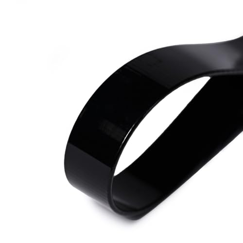 Buckleguy.com BioThane®, 100/300 Gold, Translucent (High Gloss) - color: Black, size: W: 1" and L: 1 Foot (continuous length)