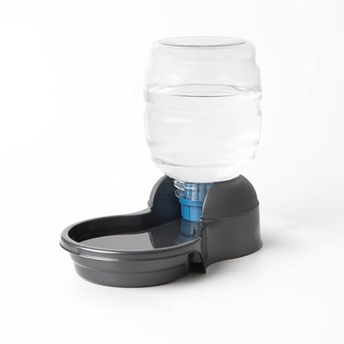 Petmate Replendish Automatic Dog Water Dispenser Gravity Pet Waterer with Microban Protection Base, 100% BPA Free - 1 Gallon, Wide Mouth Bowl, with 2 Extra Filters - size: Small