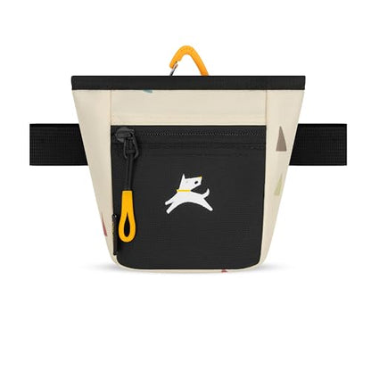 OllyDog, Goodie Treat Bag, Dog Treat Training Pouch | Magnetic Closure | 3 Ways to Wear | Hands-Free Waist Belt | Water-Resistant Recycled Vegan Fabric (Terrazzo) - color: Terrazzo