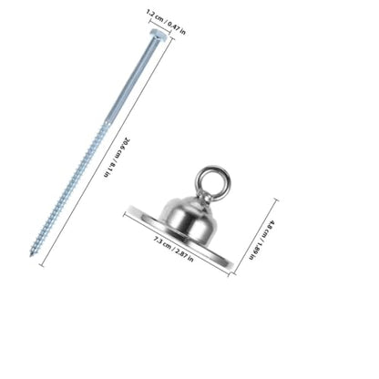 Gadpiparty Heavy Duty Dog Tie Stake with 360 Degree Rotation Portable Iron Ground Stake for Dogs and Other Objects for Yard and Garden Use