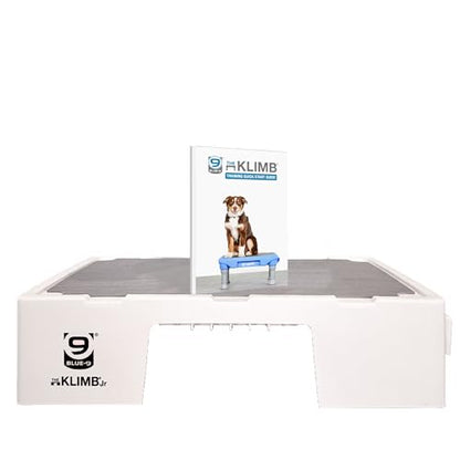 Blue-9 KLIMB Jr. Professionally Designed Dog Training Platform and DIY Guide for Behavior Basics, Made in The USA, White - color: White
