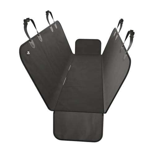 Active Pets Waterproof Hammock Standard Car Seat Cover, Fits Sedans Hatchbacks Crossovers Coupes Compact Vehicles, Secure Convertible Travel Bed Protects Backseat Cargo from Dogs, Black w/Black Trim - color: Black, size: Standard