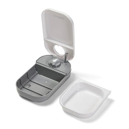 Cat Mate C100 Single Meal Automatic Timer-Controlled Pet Feeder - Suitable for Cats and Small Dogs, for Wet or Dry Food, up to 0.88 lb Capacity, White
