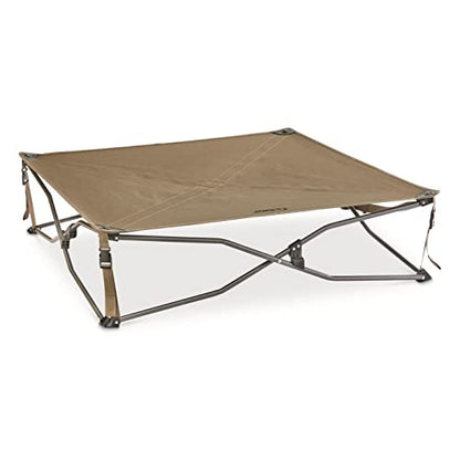 Guide Gear Bed with Elevated Bed Frame, Raised Outdoor Pet Couch, Cot, Dura Mesh Brown