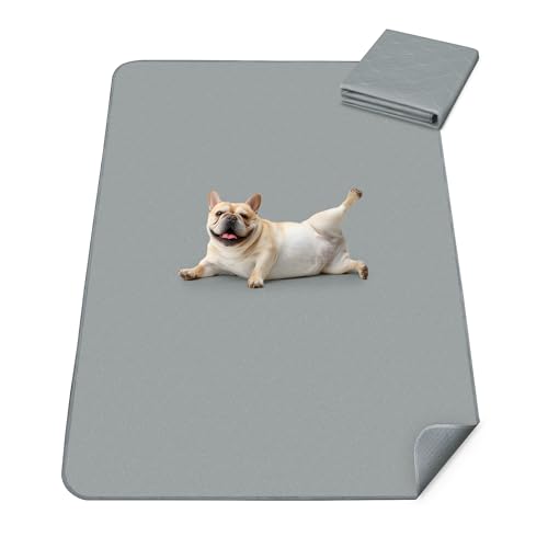 FXW Washable Pee Pads for Dogs, Puppy Pads with Super Absorbent, Specifically Designed for FXW Rollick/Homeplus 24inch 6 Panels Dog Playpen, 39" x 63" Rectangle, Gray, 1 Pack - color: Gray, size: 39" x 63" (1 Pack)