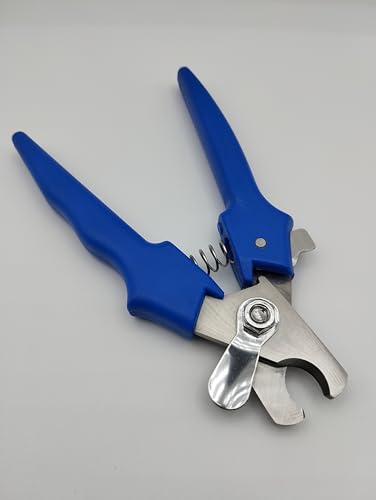 Pet Nail Clippers for Dogs & Cats – Professional Grooming Tool with Safety Guard, Ergonomic Non-Slip Handle Sharp Stainless Steel Blades – Easy Safe Pet Nail Trimmer (Blue) - color: Blue
