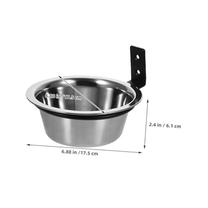 Alasum 2pcs Wall Mounted Dog Bowls Elevated Pet Feeding Station 6-inch Raised Small Dog Food and Water Holder Space-Saving Hanging Bowl for Comfortable Feeding