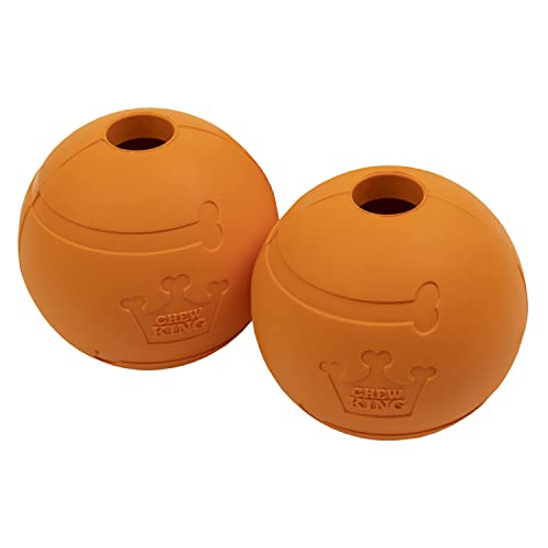 Chew King 3 Inch Bacon Flavor Rubber Balls 2 Pack - color: B) 3" 2-Pack (Bacon)