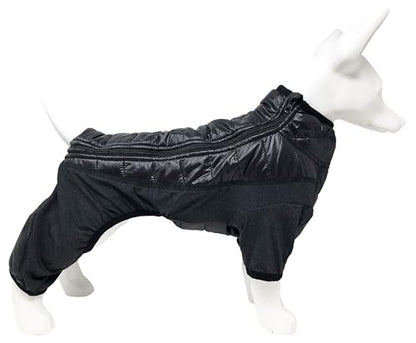 Pet Life ® Aura-Vent Lightweight 4-Season Stretch and Quick-Dry Performance Full Body Dog Coat Pet Jacket - color: Black, size: X-Small